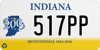 IN license plate 517PP