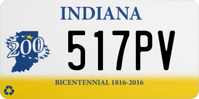 IN license plate 517PV