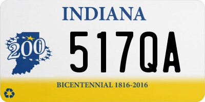 IN license plate 517QA