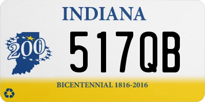 IN license plate 517QB