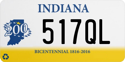 IN license plate 517QL