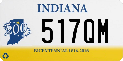 IN license plate 517QM