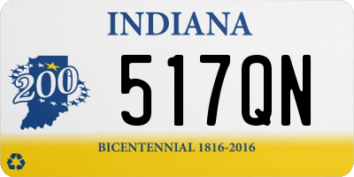 IN license plate 517QN