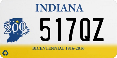 IN license plate 517QZ