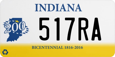 IN license plate 517RA