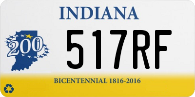 IN license plate 517RF
