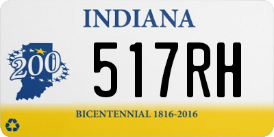IN license plate 517RH