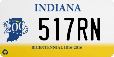 IN license plate 517RN