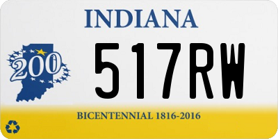 IN license plate 517RW