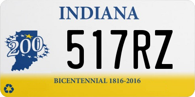 IN license plate 517RZ