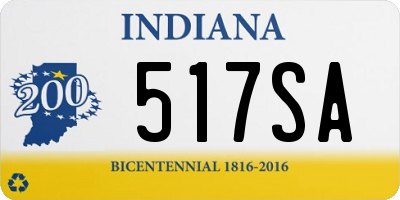 IN license plate 517SA