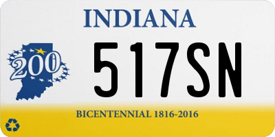 IN license plate 517SN