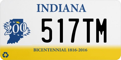 IN license plate 517TM