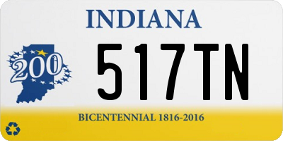 IN license plate 517TN