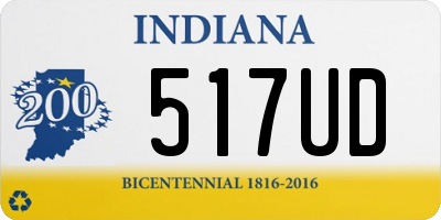 IN license plate 517UD