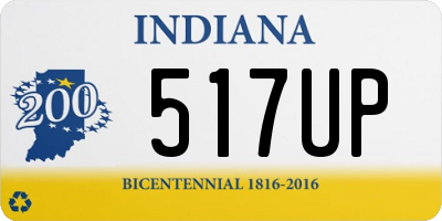 IN license plate 517UP