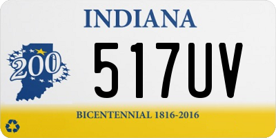 IN license plate 517UV