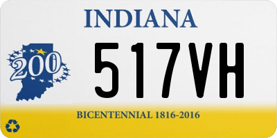 IN license plate 517VH