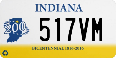 IN license plate 517VM