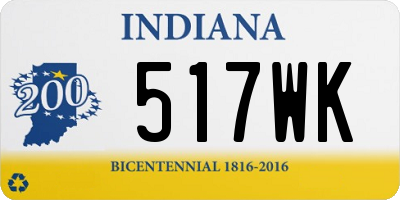 IN license plate 517WK