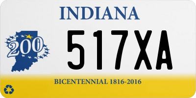 IN license plate 517XA