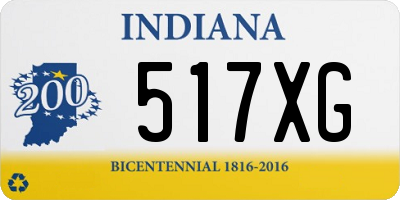 IN license plate 517XG