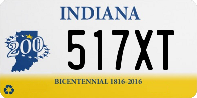 IN license plate 517XT