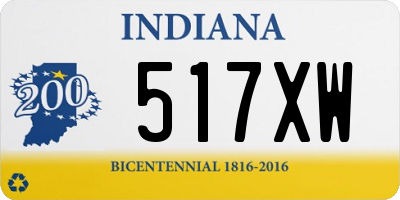 IN license plate 517XW