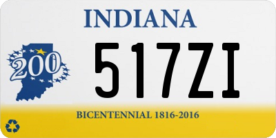 IN license plate 517ZI