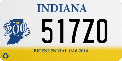 IN license plate 517ZO