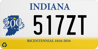 IN license plate 517ZT