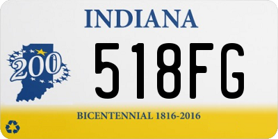 IN license plate 518FG