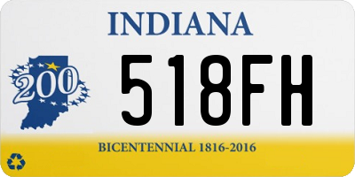 IN license plate 518FH