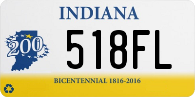 IN license plate 518FL