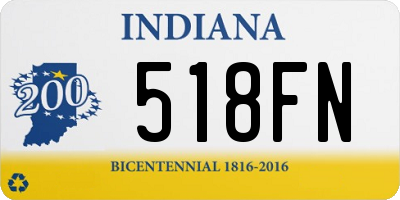 IN license plate 518FN