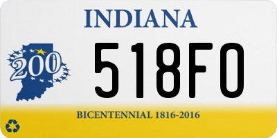 IN license plate 518FO