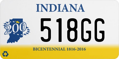 IN license plate 518GG