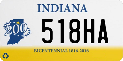IN license plate 518HA