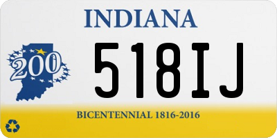 IN license plate 518IJ