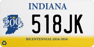 IN license plate 518JK