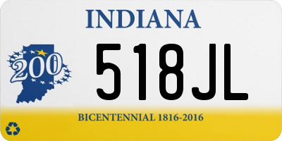 IN license plate 518JL