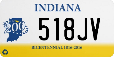 IN license plate 518JV