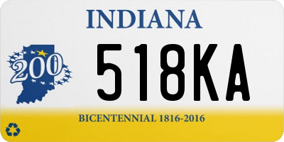 IN license plate 518KA