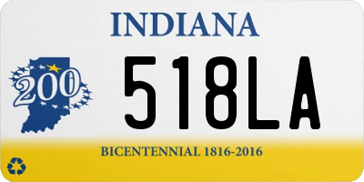 IN license plate 518LA