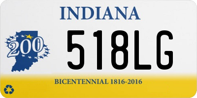 IN license plate 518LG