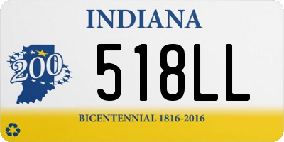 IN license plate 518LL