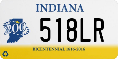 IN license plate 518LR