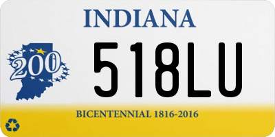 IN license plate 518LU