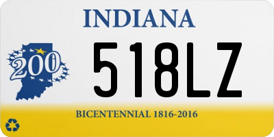 IN license plate 518LZ