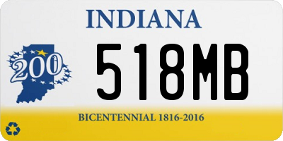 IN license plate 518MB